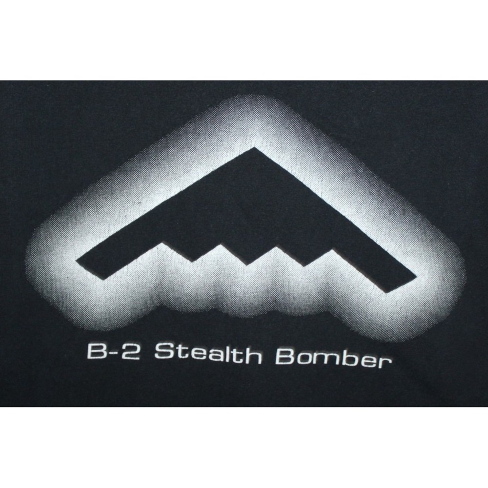VTG B-2 Stealth Bomber T Shirt Mens 3XL Black USAF Military Aircraft Jet Tee